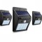 Set 3 Lampi Solare cu 30 LED, senzor de miscare si senzor de lumina