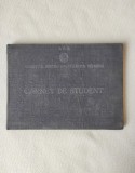 Carnet student Institutul de mecanică Cluj, emis &icirc;n 1953