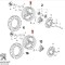 Janta roata fata/spate originala (12&quot;) Peugeot Elystar 50-150cc - Speedfight - Speedfight 2 - X-Race - X-Team 2T 50-100cc (argintie)