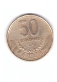 Moneda Costa Rica 50 colones 1997, stare buna, curata