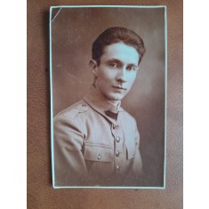 Fotografie tip carte postala, medic militar, 1921
