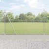 &Icirc;ngrădire din s&acirc;rmă sudată cu 13 st&acirc;lpi flansați 1.6x25 m Oțel galvanizat
