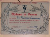 Lot sport UTA, Tricolorul, Petrolul Ploiesti, diploma onoare, box
