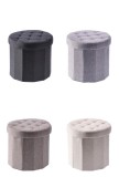 Cumpara ieftin Set 4 tabureti catifea multicolora Alma 38 x 36 cm