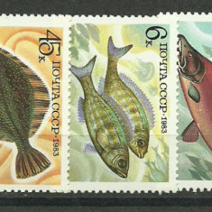 URSS 1983 - Pesti, fauna, serie neuzata