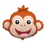 Balon folie cap maimuta 77x60 cm