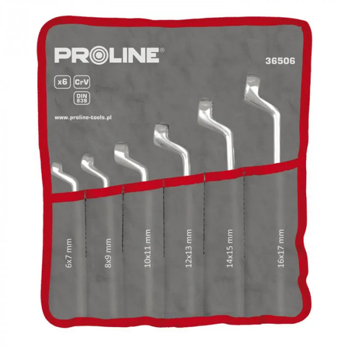 Set Chei Inelare Proline Cotite CR-VA Forjate 6 - 17 mm 6 Piese