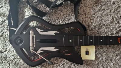 Chitara guitar Warriors of Rock controller wireless pentru jocul Guitar Hero playstation 3, ps3 ps 3 foto