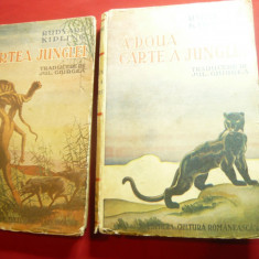 R.Kipling - Cartea Junglei -interbelica ,vol.1+2 ,290+ 356 pag,trad.Jul Giurgea