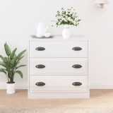 vidaXL Servantă, alb extralucios, 70x35,5x67,5 cm, lemn prelucrat