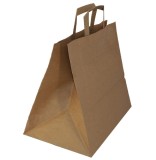 Sacosa hartie KN cu maner banda, 32x22x28cm, 50 buc. set