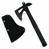 Topor Otel Inoxidabil Negru 33cm cu Teaca Ideallstore Survivor Impact