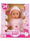 Papusa Bayer First Word Baby Soft Pink 38cm (93824aa)