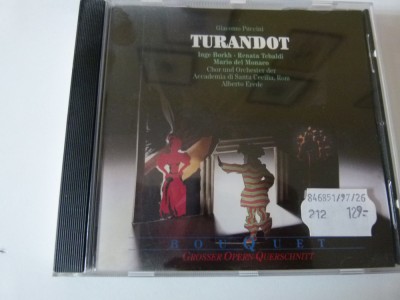 Turandot - Puccini, cd foto