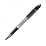 Roller Uni-ball AIR UBA-188L, 0. 7mm, corp argintiu, clips in culoarea scrisului negru