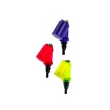 Porționer dozare "Bottle Master 3000" roșu, galben, albastru pentru sticle 0,5-1,5 litri, jgheab 2 cl