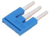 Punte cu Şuruburi 3 Piste Albastră 5mm UL94V-0