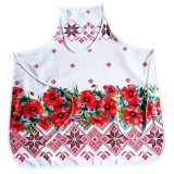 Cumpara ieftin Sort bucatarie motiv traditional, din bumbac, cu maci