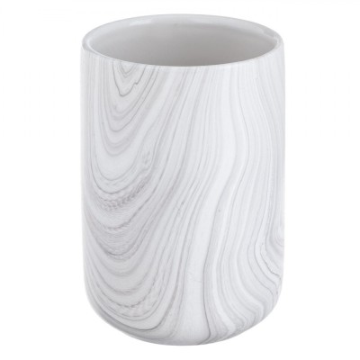 Suport Perie de Dinți, Model Marble, Ceramic, Diametru 7 cm, &amp;Icirc;nălțime 10.5 cm foto