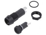 Clema Siguranțe Cilindrice 5x20mm 10A Panou Neagră 250V