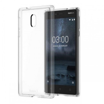 Husa de protectie silicon transparent ultraslim 0.3mm, Nokia 3 foto