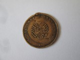 Rar! Jeton Alianța Franco-Rusă țarul Alexandru al III-lea circa 1892