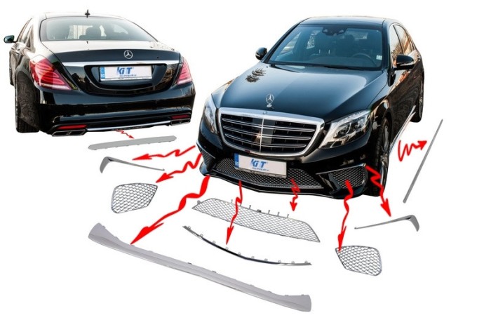 Ornamente cromate Mercedes S-Class W222 (2013-up) S65 Design Performance AutoTuning