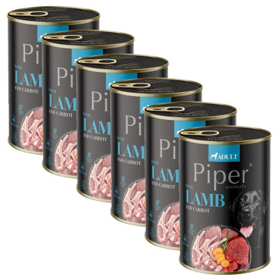 Conservă Piper Adult cu miel și morcovi 6 x 400 g foto