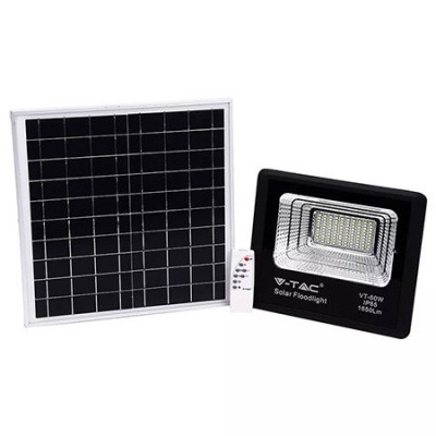 Reflector led 20w 4000k cu incarcare solara foto