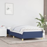 VidaXL Cadru de pat fără saltea țesătură albastră 100x200 cm