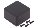 Carcasă universală aluminiu neagră 50x50x31mm