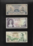 Set Columbia 1 + 2 + 5 pesos oro, America Centrala si de Sud