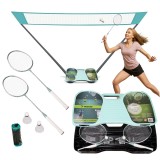 Set badminton Trizand cu fileu, 2 rachete si geanta transport