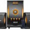 Sistem boxe 2.1 AKAI bluetooth MP3/FM/SD 18W+10Wx2, Negre, SS032A-3515