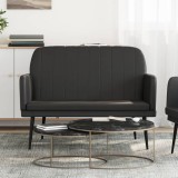 vidaXL Bancă, negru, 107x80x81 cm, piele ecologică 351398
