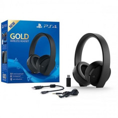 Casti gaming SONY Gold Wireless Stereo, negru PS4/PC/PSV/Switch SH ( Second Hand) foto