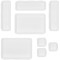 Set organizatoare pentru sertare, 8 piese interconectabile, plastic alb