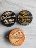 Lot 3 cutii vechi de tablă cremă de ghete &icirc;ncălțăminte GUBAN și IPSUIC Satu Mare - Anii 70-80 Epoca de Aur