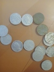 Monede vechi zinc Aluminiu 5 lei 1974