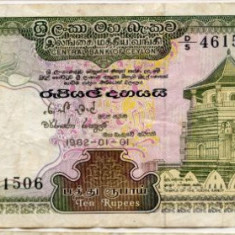 Bancnota 10 rupees 1982 - Sri Lanka