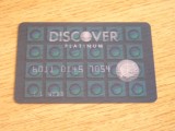 B12 36 - Card comercial - Discover platinum - piesa de colectie