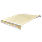 Cumpara ieftin Copertină pliabilă, acționare manuală, 300 cm, galben/alb