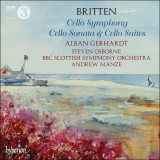 CD 2xCD Britten &ndash; Alban Gerhardt, BBC Scottish Symphony Orchestra, Andrew Manze &lrm;&ndash; Cello Symphony, Cello Sonata &amp; Cello Suites (NM), Clasica
