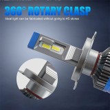 Set 2 becuri LED Xentech K11 H4 40W/bec Canbus 8000lm Aviation Aluminiu 6000K-6500K