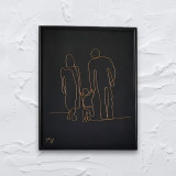 Tablou Familie &icirc;mplinită, 21&times;30 cm