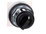 Comutator Rotativ Negru 30mm 2 Poziții
