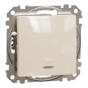 Intrerupator simplu cu led rosu Schneider Sedna bej SDD112101N