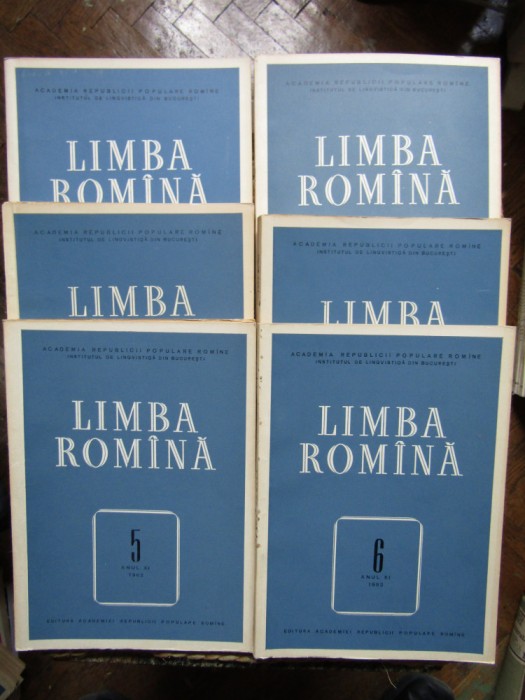 LIMBA ROMANA ANUL XI 1962 6 VOL