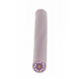 Cumpara ieftin Decoraţiune fimo unghii - băţ, floare mov-albă, INGINAILS