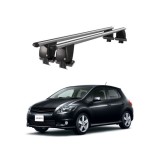 Bare transversale portbagaj auto aluminiu compatibile plafon neted Toyota Auris E150 2006-2012 argintii sau negre Cod: CB200101 Kit-108